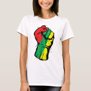 Black History Month Fist Black Power Women Men Kid T-Shirt