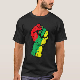 Black History Month Fist Black Power Women Men T-Shirt