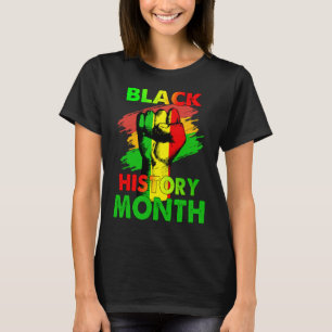 Black History Month Fist Gift Women T-Shirt