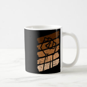 Black History Month Fist Vintage Women Boy Girl Ki Coffee Mug