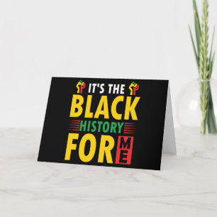 Black History Month Folded Greeting Card