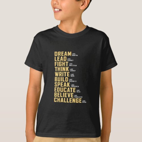 Black History Month For African American Melanin M T_Shirt