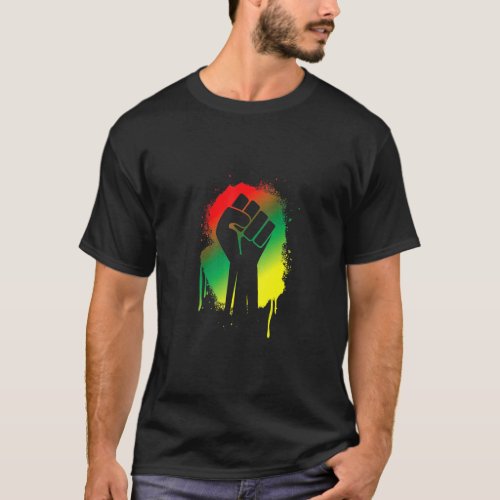 Black History Month For Men Women Kids African Pow T_Shirt