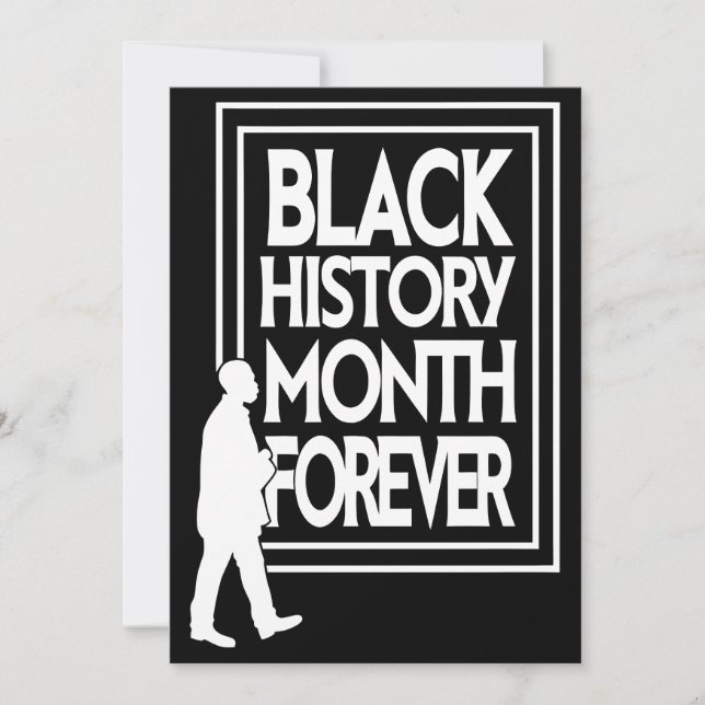 Black History Month Forever Holiday Card (Front)