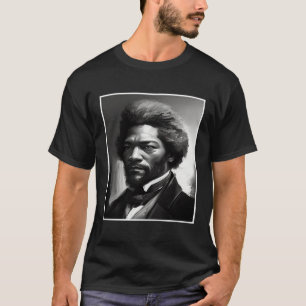 Black History Month Frederick Douglass Charcoal Ci T-Shirt