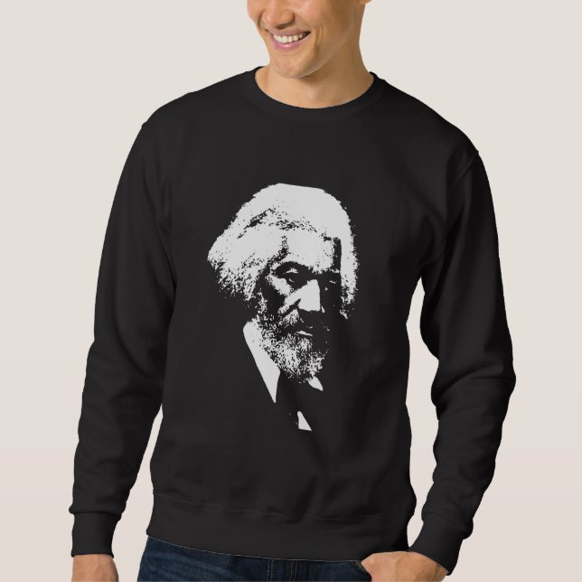 Black History Month Frederick Douglass Silhouette Sweatshirt (Front)