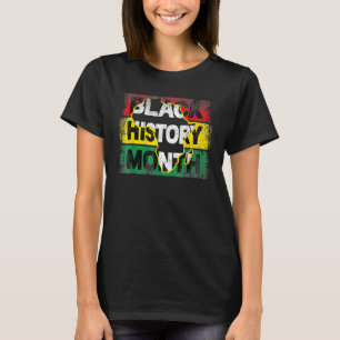 Black History Month Funny Vintage Africa Map T-Shirt