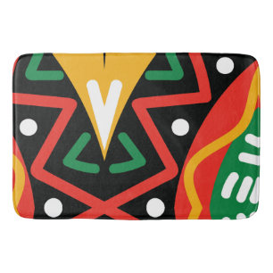 Black History Month Geography Bath Mat