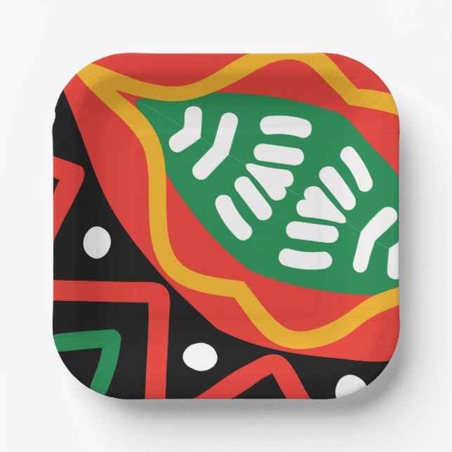 Black History Month Geography   Paper Plates (Front)