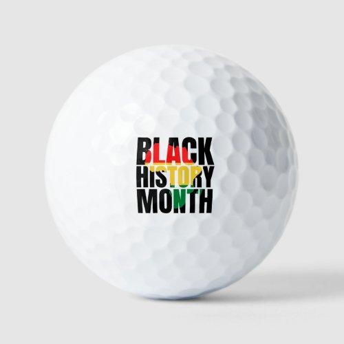 Black History Month  Golf Balls