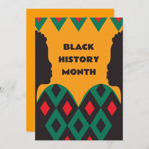 Black History Month Greeting Holiday Card