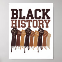 Black History Month Hands Symbol Afro Motivation 