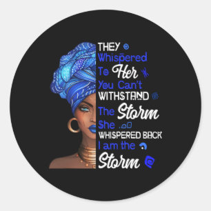 Black History Month Hbcu Zeta Phi Beta Sorority Gi Classic Round Sticker