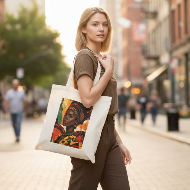 Black History Month Heritage Queen Spirit Art Tote Bag (Creator Uploaded)