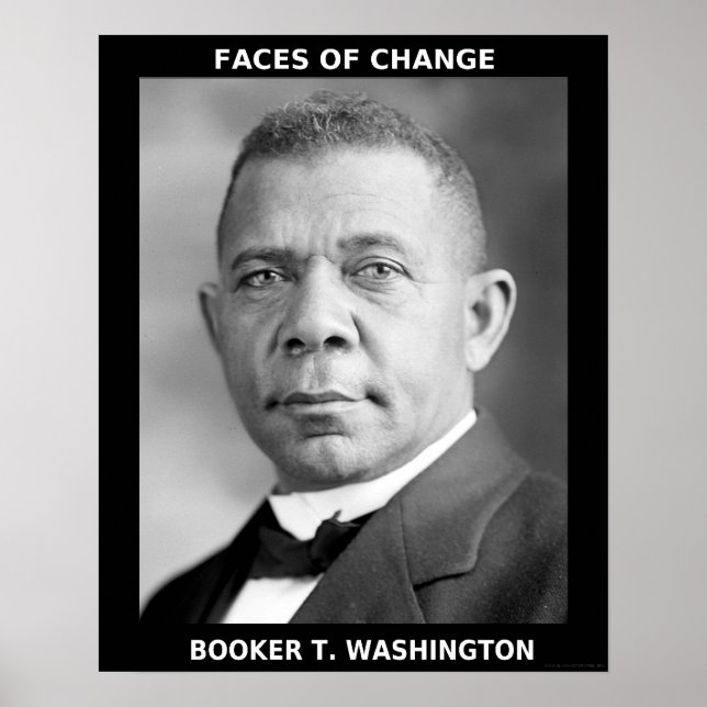 Black History Month Heroes - Booker T. Washington Poster (Front)