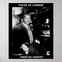 Black History Month Heroes - Marcus Garvey Poster