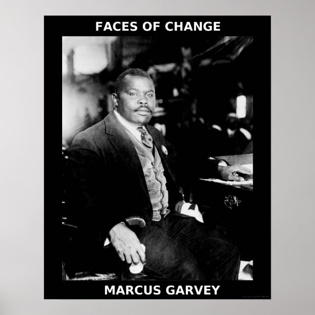 Black History Month Heroes - Marcus Garvey Poster (Front)