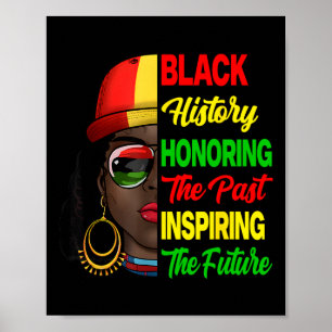 Black History Month Honoring Past Inspiring Future Poster