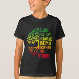Black History Month Honoring Past Inspiring Future T-Shirt