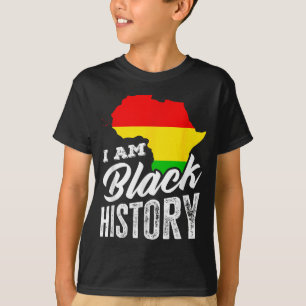 Black History Month I Am Black History Africa Heri T-Shirt