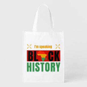 Black History Month I'm Speaking  Empowering Grocery Bag