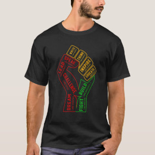 Black History Month Inspiring Black Leaders Power T-Shirt