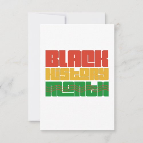 Black History Month Its More Than Just A Month  Thank You Card