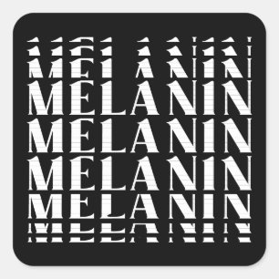 Black History Month Juneteenth Melanin Square Sticker