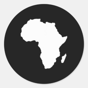 Black History Month Juneteenth Subtle Africa Classic Round Sticker