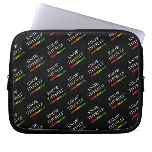 Black History Month KNOW THYSELF Laptop Sleeve