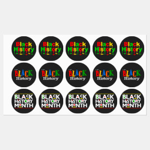Black History Month Labels