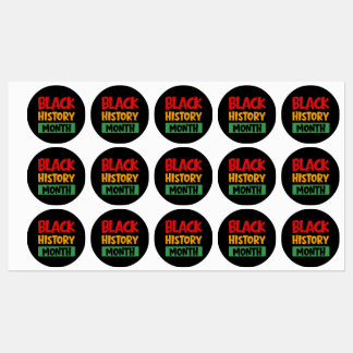 Black History Month Labels