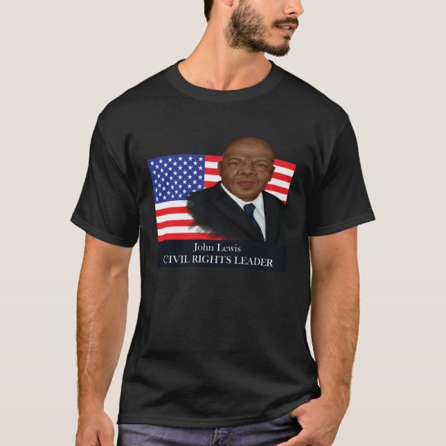 Black History Month Leader John Lewis T-Shirt (Front)