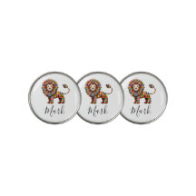 Black History Month Lion Golf Ball Marker | Symbol