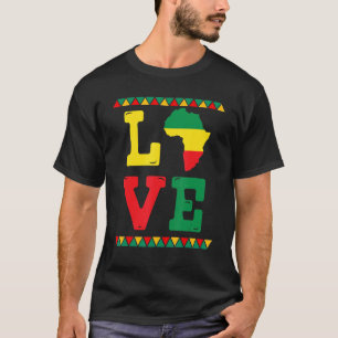 Black History Month Love Africa African American M T-Shirt