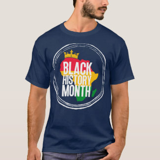 Black history month map 10 T-Shirt