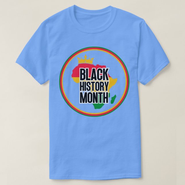 Black history month map 11 T-Shirt (Design Front)