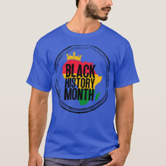 Black history month map 12 T-Shirt