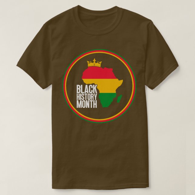 Black history month map 13 T-Shirt (Design Front)