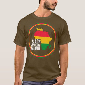 Black history month map 13 T-Shirt