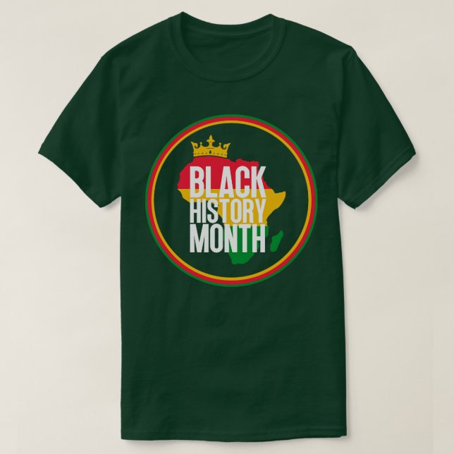 Black history month map 14 T-Shirt (Design Front)