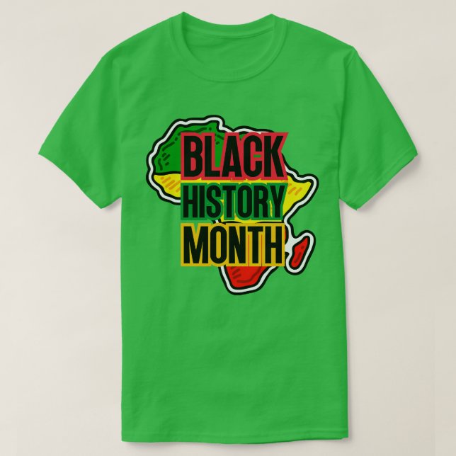 Black history month map 16 T-Shirt (Design Front)