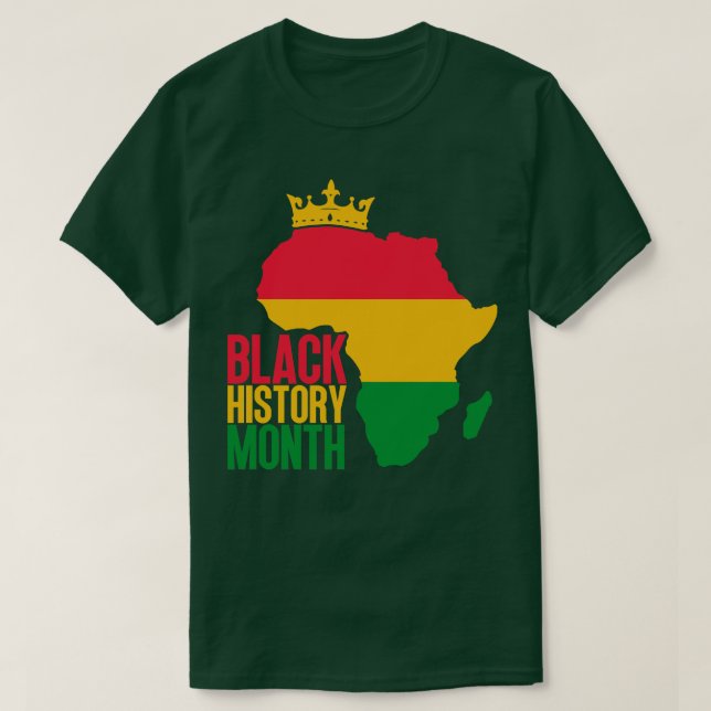 Black history month map 17 T-Shirt (Design Front)