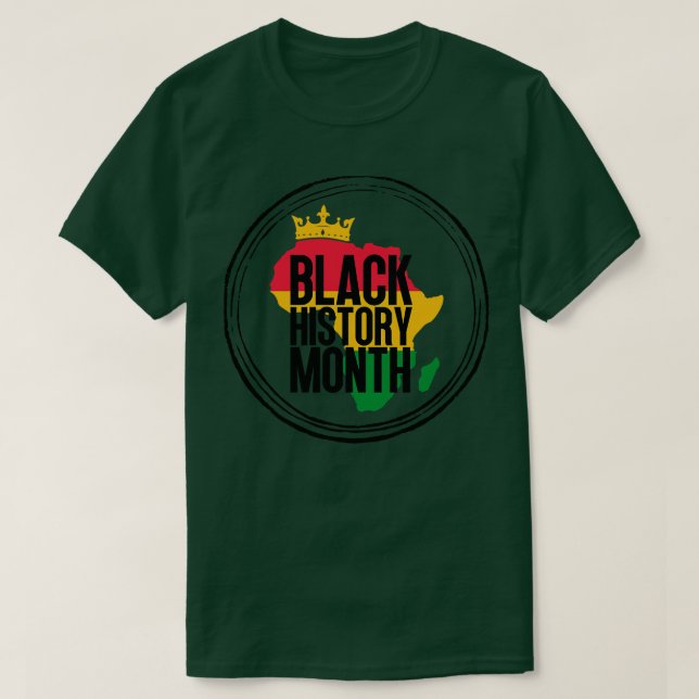 Black history month map 18 T-Shirt (Design Front)