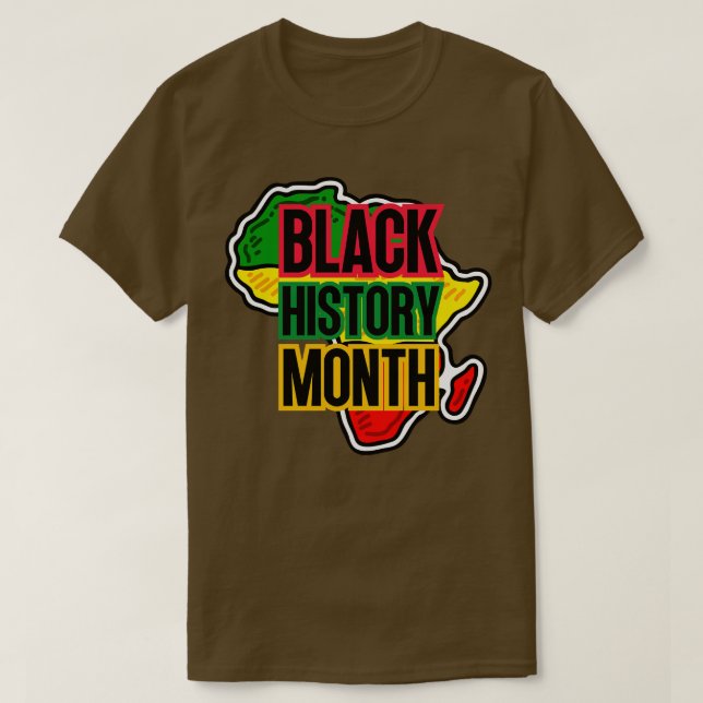 Black history month map 27 T-Shirt (Design Front)