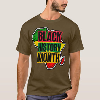 Black history month map 27 T-Shirt