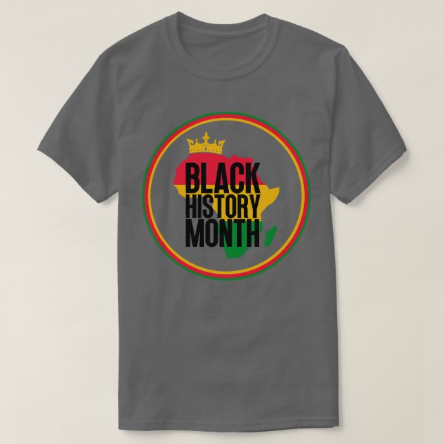 Black history month map 46 T-Shirt (Design Front)