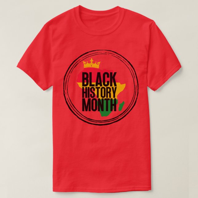 Black history month map 49 T-Shirt (Design Front)