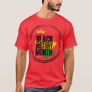 Black history month map 49 T-Shirt