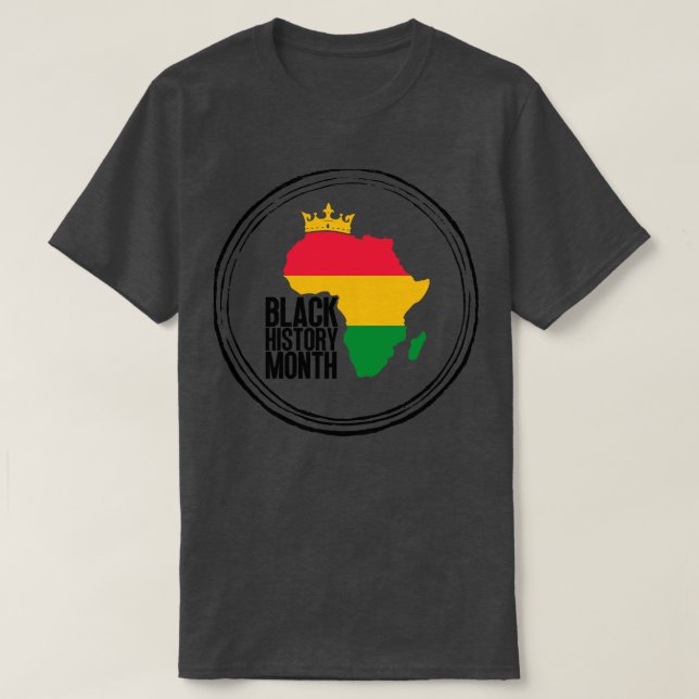 Black history month map 6 T-Shirt (Design Front)